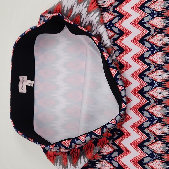 SEQUIN HEART Patterned Pencil Skirt Size L - Picture 13 of 14